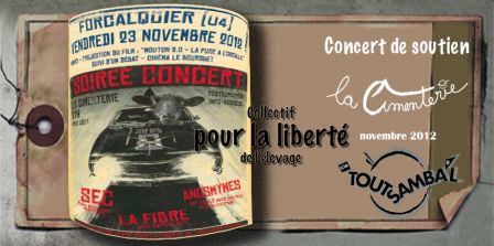 Concert de soutien au collectif pour la liberté de l'élevage