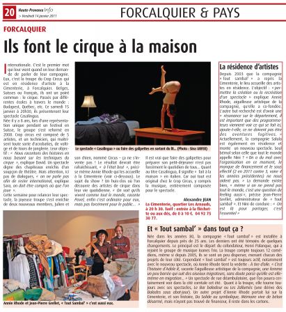 Haute-Provence info - 14 janvier 2011